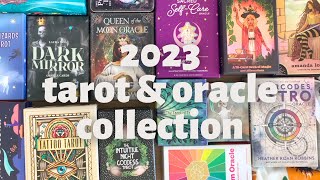 my entire 2023 tarot & oracle collection (+ a little declutter) p.s. I'm overwhelmed