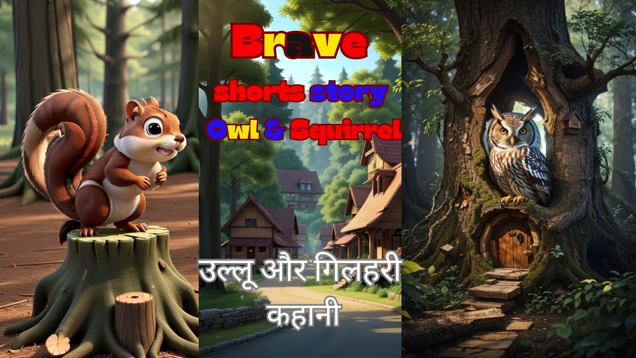 Brave shorts story of Owl & Squirrel l  उल्लू और गिलहरी कहानी l The Owl