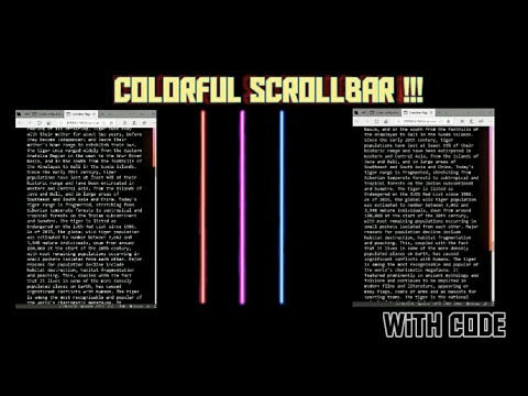 #scrollbar #creativescrollbar Creative Scrollbar using html and css