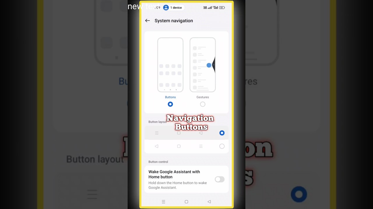 ♥️Navigation button kaise change kare♥️realme phone me ♥️
