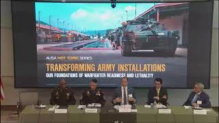 AUSA Hot Topic 2025 - Transforming Army Installations - Panel 3 -BUILDING MAINTAINING & RESTORING...
