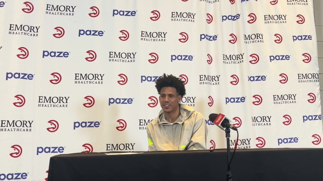 Игрок «Атланта Хокс» Джейлен Джонсон после победы над «Санс»