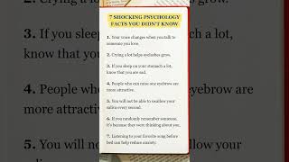 7 SHOCKING Psychology Facts You Didn’t Know 🤯 #psychologyfacts #mindblown #humanbehavior #shorts