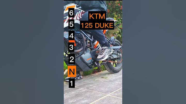 Maximum speed for each gear on a KTM 125 Duke