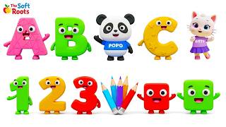 Preschool Learning activities for 3 year olds at home | Learn ABC Phonics Shapes Numbers Colors 🌈 screenshot 1
