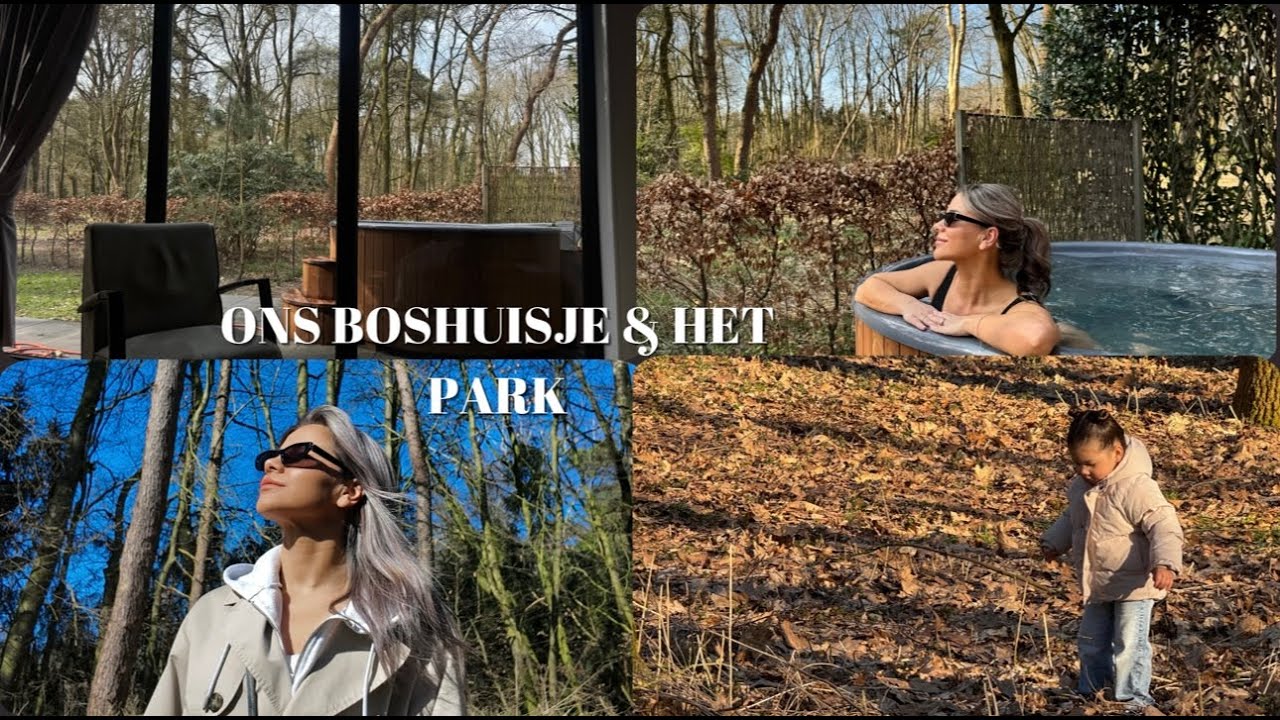 VLOG #3 Binnen kijken in ons knusse boshuisje & rondleiding door het park!🏡❤️