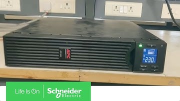 How to Select Type of Battery in UPS SRC3KUXI Through the Display | Schneider Electric Support