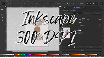 How to change DPI export on inkscape | Inkscape Tutorial | How to Export an Image at 300 DPI