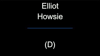 Court of Common Pleas Candidate - Elliot Howsie