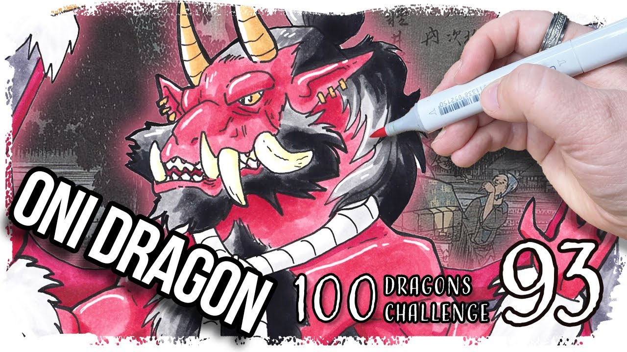 Oni Dragon  | 100 Dragons Challenge - 93