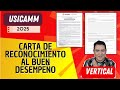 CARTA DEL RECONOCIMIENTO AL BUEN DESEMPEÑO | PROMOCIÓN VERTICAL 2025