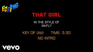 McFly - That Girl (Karaoke EZ Sing)