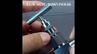 SUNV1-F4-N-S6 (S-Lok Valve)