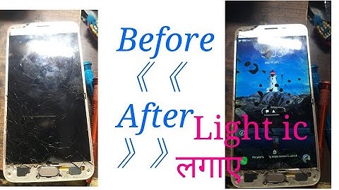 Samsung j7 prime no display light / light ic solution