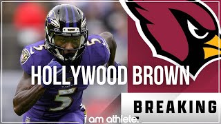 MARQUISE HOLLYWOOD BROWN ON TRADE FROM RAVENS TO CARDINALS, TALKS LAMAR JACKSON | I AM ATHLETE News