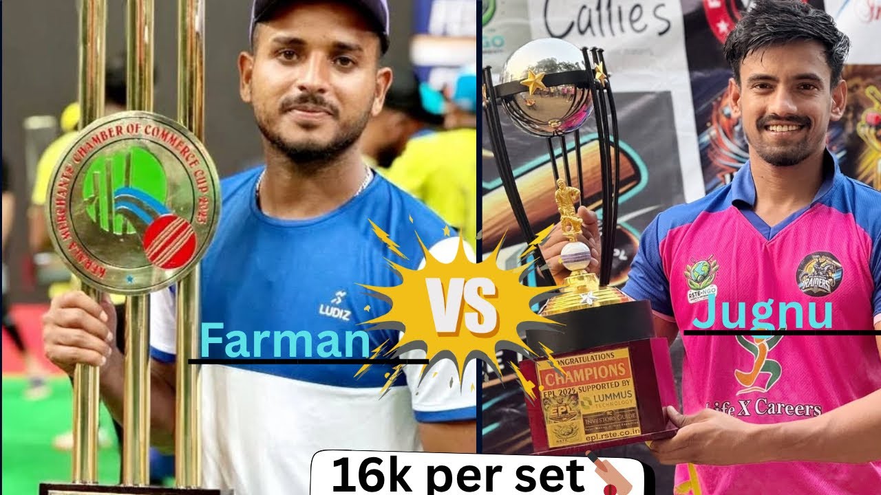 Farman ISPL Khiladi 🆚 Jugnu Local boy / 16k per set match #tenniscricket #tenniscricketgurgaon 
