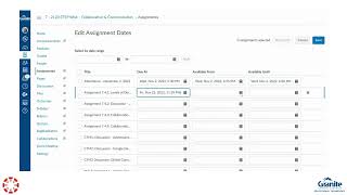 Monthly Canvas Tip  Bulk Assignment Date Edit
