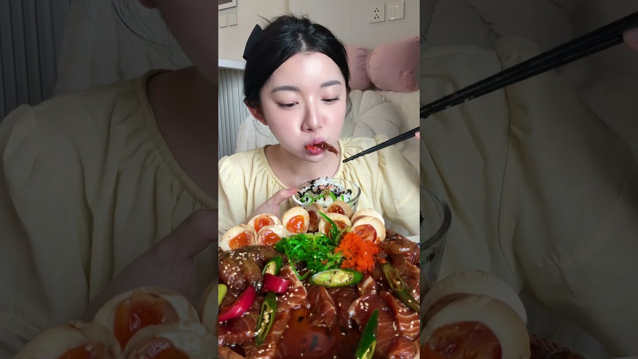 Quỳnh Trương Mukbang Nhiều Món Ngâm Tương 🇰🇷🦀🥚🧄 Ăn Cực Cuốn, Đậm Vị Hàn Quốc!  #mukbang #quynhtruong