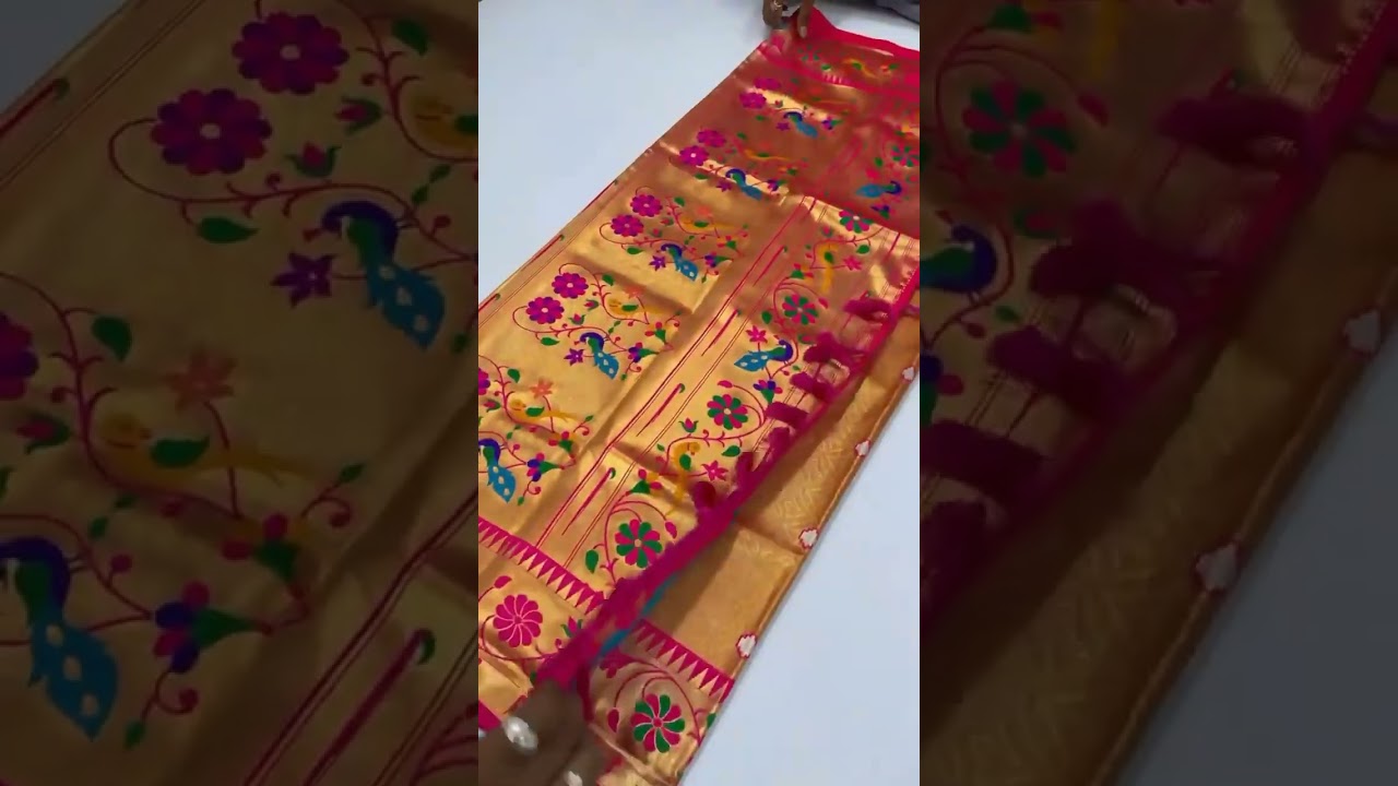 Tissue Silk Peacock Paithani Saree