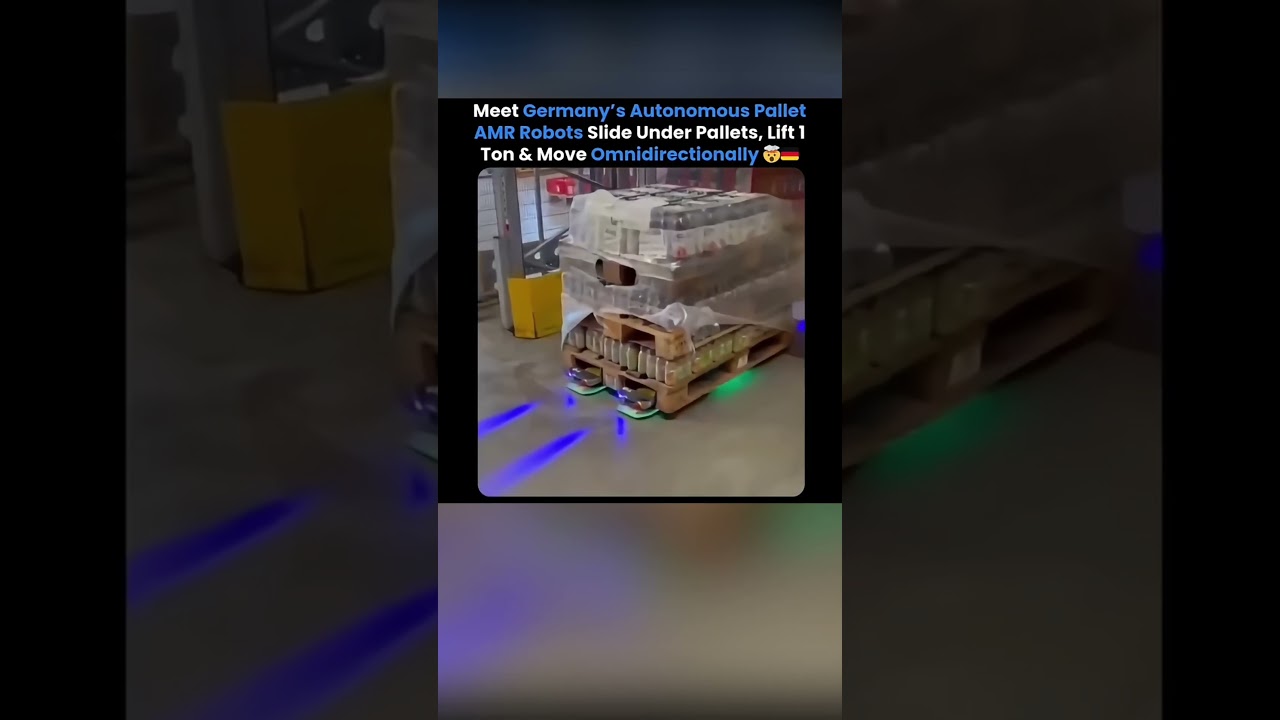 Germany’s Pallet AMR Robots That Can Lift 1 Ton & Move Omnidirectionally 🤖🇩🇪📦