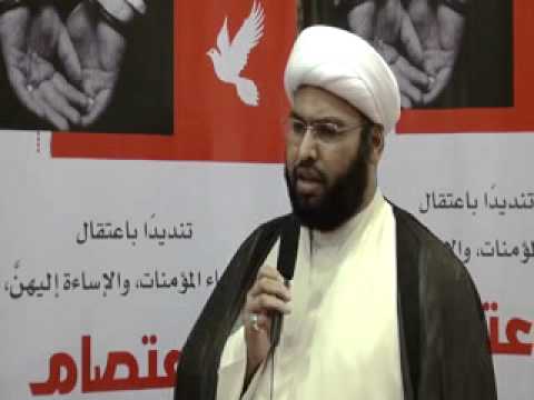 مقابلة مع سماحة الشيخ جاسم المطوع في الاعتصام التضامني