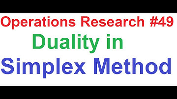 Operations Research(OR) Tutorial #49: Duality in Simplex Method_Minimization Problem [3 of 3]