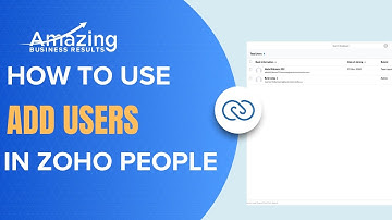 Add Users and Employee Profiles in Zoho People