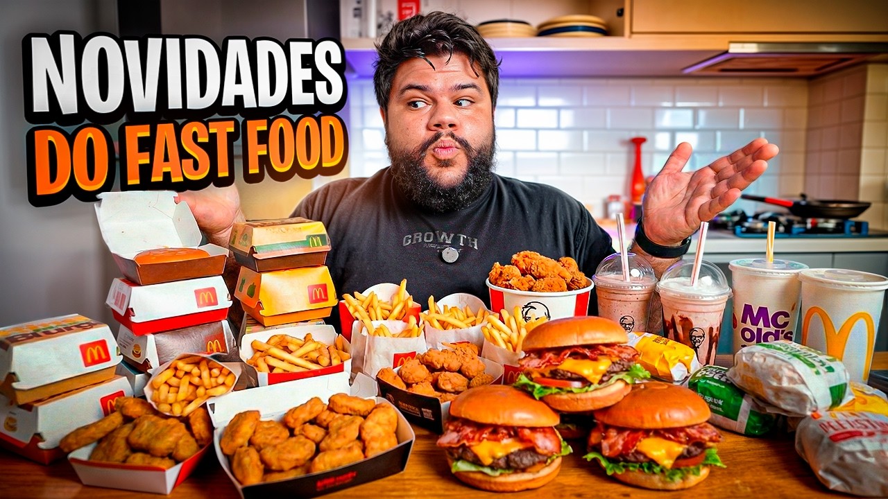 COMI TODAS AS NOVIDADES DO MCDONALD'S E BURGER KING! (Vale a pena?)