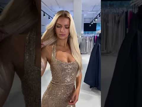 Hire Nookie Fantasy gown (gold) - YouTube