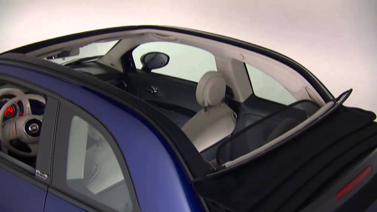2014 Fiat 500 Convertible Top Operation YouTube