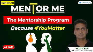 Mentor Me | Mentorship Program for GATE/ESE Aspirants | Because #YouMatter | S:01, E:01| Kreatryx