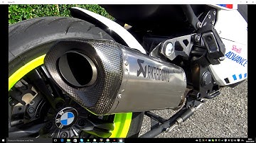 TEST AKRAPOVIC EXHAUST SOUND No Db Killer (VIDEO 4K)