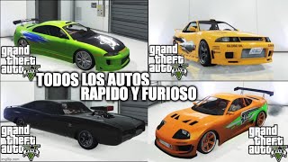 Todos Los Autos De Rapido Y Furioso 1 Gta V Online