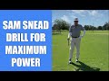 Sam Snead Drill To Create Maximum Power の動画、YouTube動画。