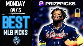 MLB PRIZEPICKS TODAY | 5 BEST PROP PICKS |MONDAY| 04/15/2024 | BEST PROPS | MLB | FREE PLAYS |