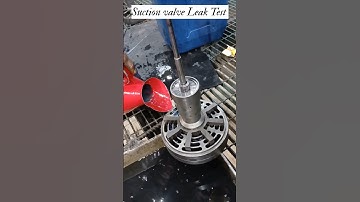 Leak Test of Unloader/suction valve #compressor #reciprocating #valve #unloader