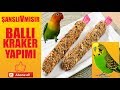 Kuşlar İçin Ballı Kraker Yapımı (Muhabbet-Cennet-Sevda-Sultan Papağanlarına)🥕🥬🥔🥚💯