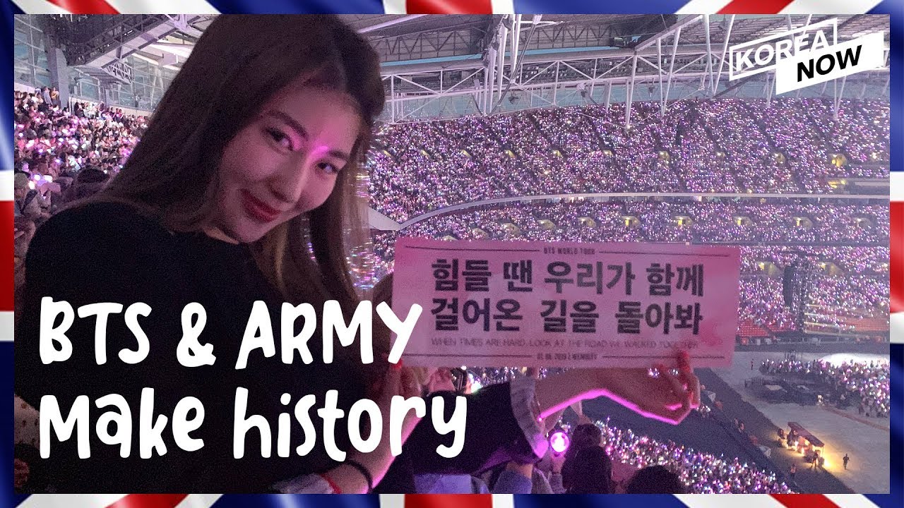 Bts And Army Unite On The 1st Day Concert At Wembley Stadium Youtube