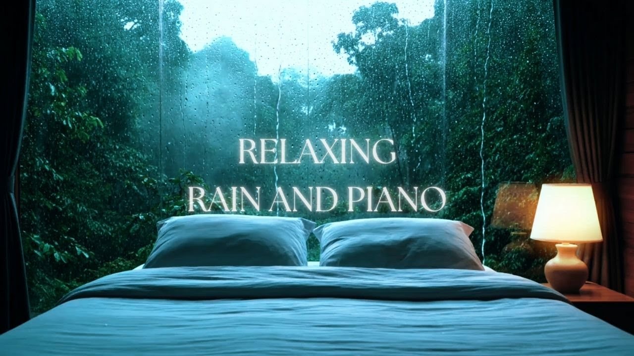 Cozy Rainy Night 🌧️ | Gentle Piano Music for Deep Sleep, Study & Relaxation 