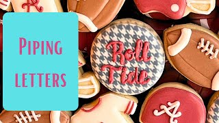 Pressure piping letters with royal icing - Cookie Decorating screenshot 4