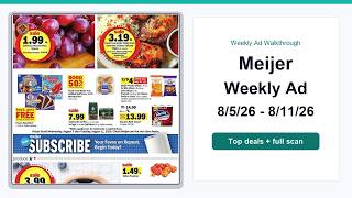 Meijer Weekly Ad (8/5/26 - 8/11/26) Top 10 Deals