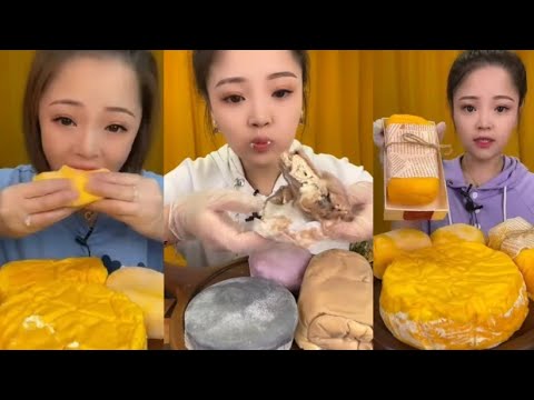 asmr crepe roll,crepe cake and mochi from bingxin666