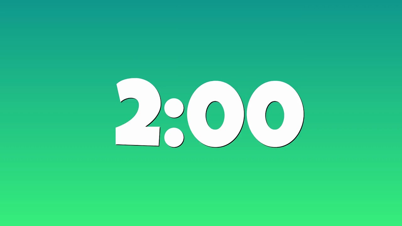 2 Minute Classroom Timer with Fun Music | Countdown for Kids - YouTube