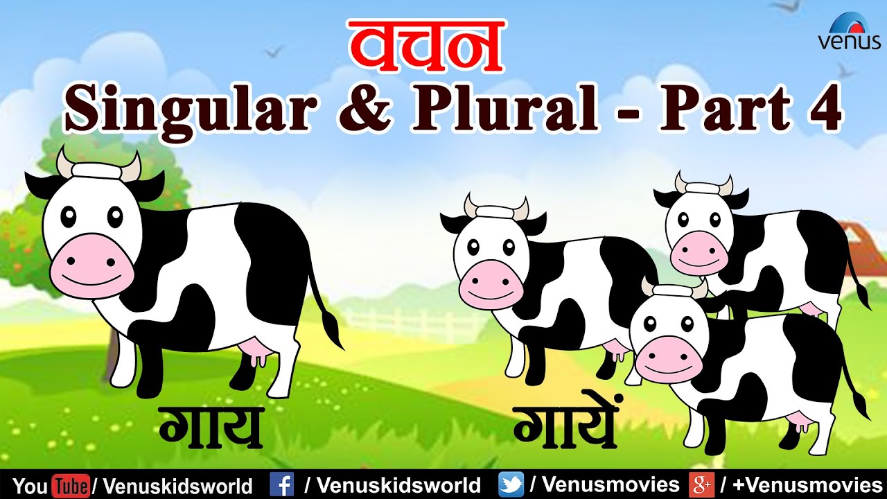 Hindi Grammar Lessons Singular Plural Part 4 YouTube