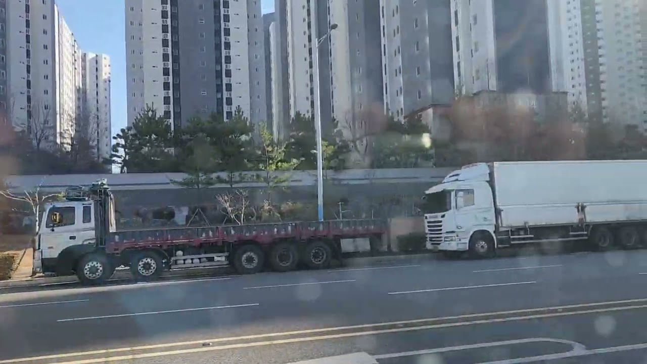 동진여객 3번 경일고등학교후문-금강펜테리움1차 주행영상