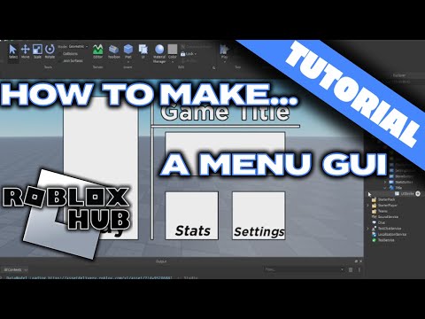 Roblox Studio: Create a Menu EASY