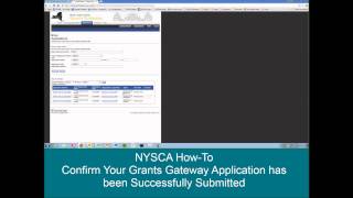 How to Confirm Your Grants Gateway Application has been Successfully Submitted