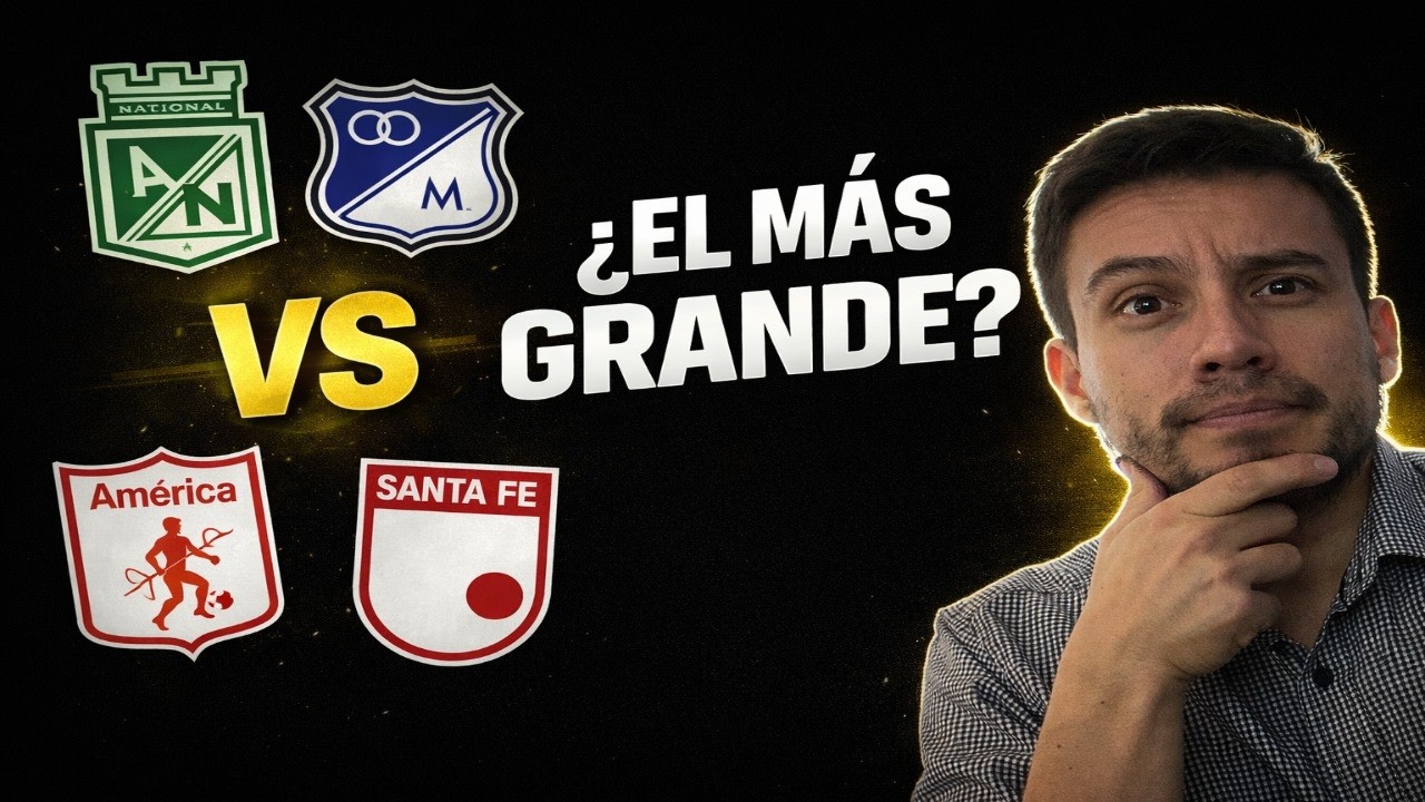 ¿Cuáles son los equipos más grandes del fútbol colombiano (según historia y títulos)? ⚽🇨🇴