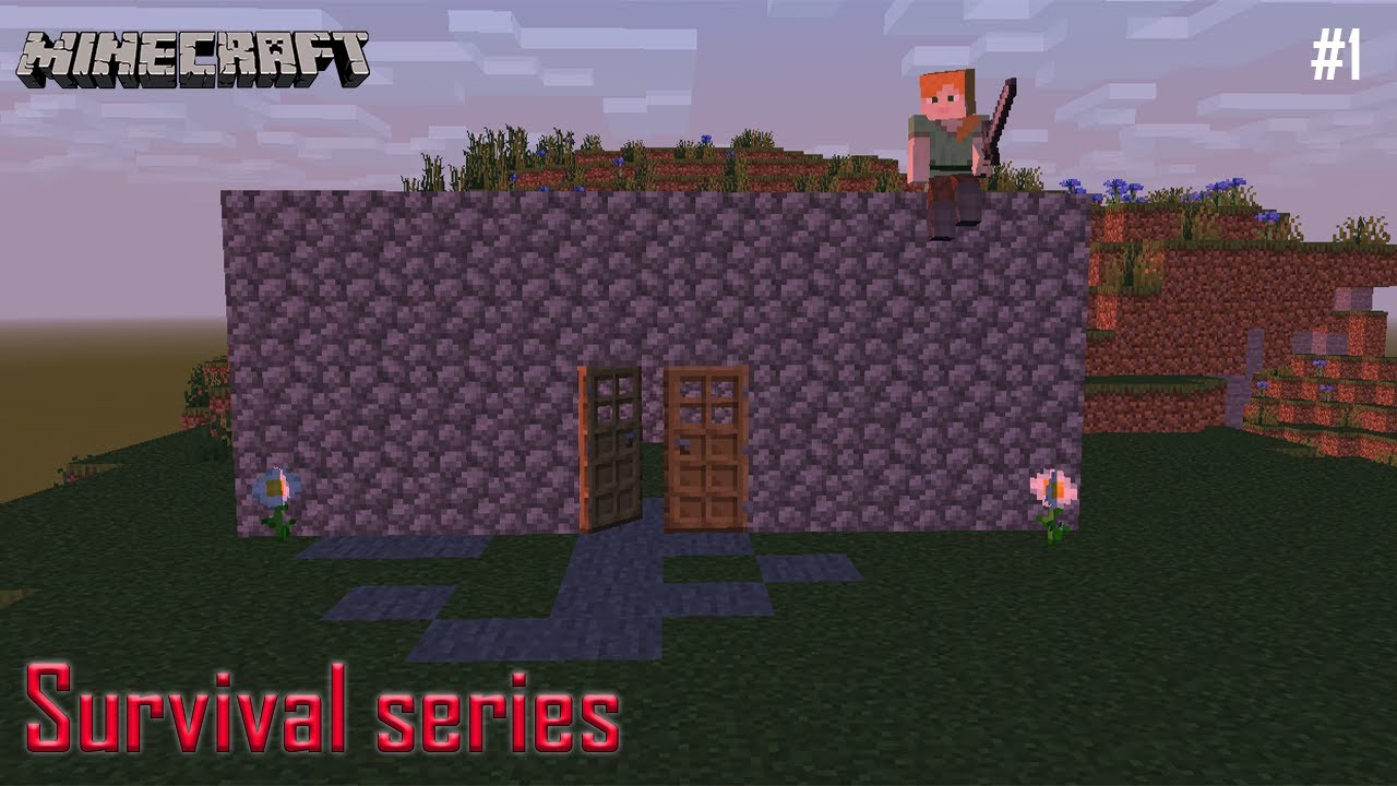 Minecraft Survival series building my house #1 - YouTube