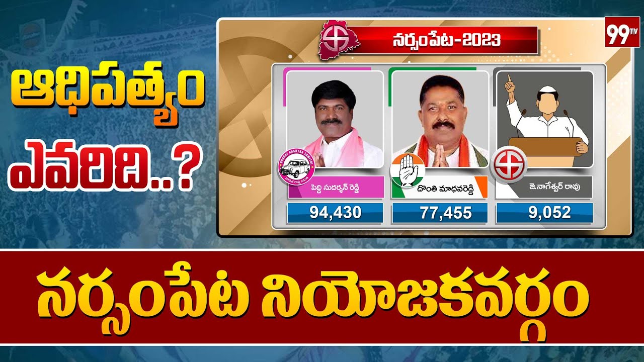 నర్సంపేట నియోజకవర్గం | Who wins in NARSAMPET Constituency | Telangana Elections | 99TV